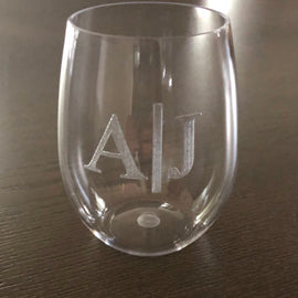 Etched Acrylic Stemless Wine