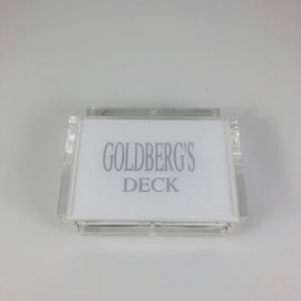 Card Set in White Acrylic Holder
